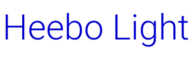 Heebo Light 字体